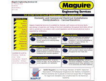 Tablet Screenshot of maguire-eng-services.co.uk